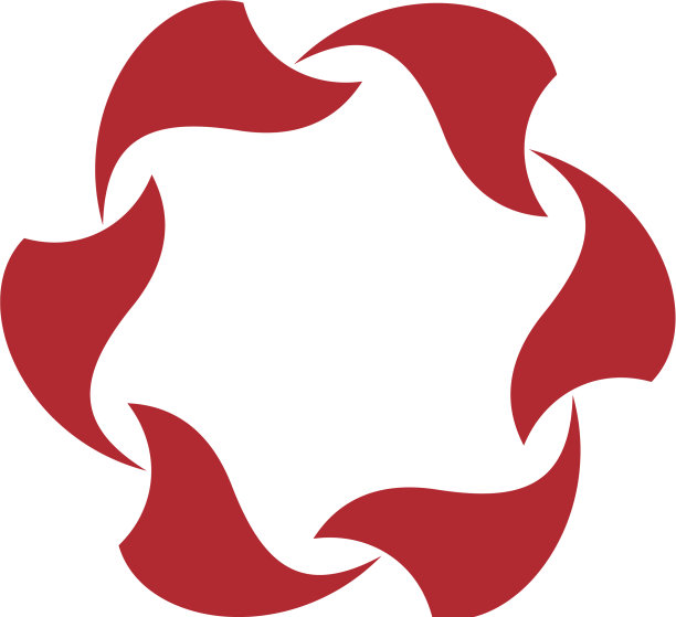 红星圆花标志模板设计图片下载