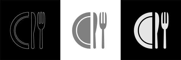 勺子，刀叉图标设置8图片下载