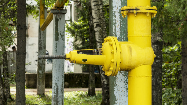 大型黄色气体分配阀图片下载