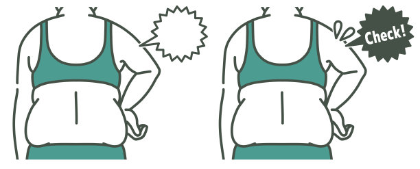 一个肥胖女人的手臂和背部图片下载