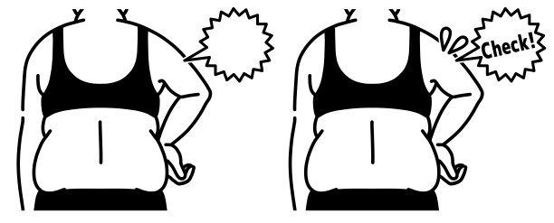 一个肥胖女人的手臂和背部图片下载