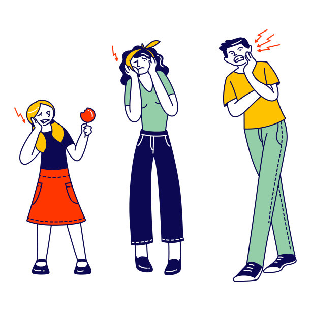 男女主人公牙疼图片下载