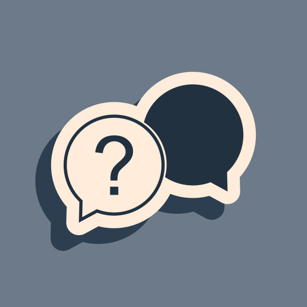 黑色聊天问题图标孤立在灰色图片下载