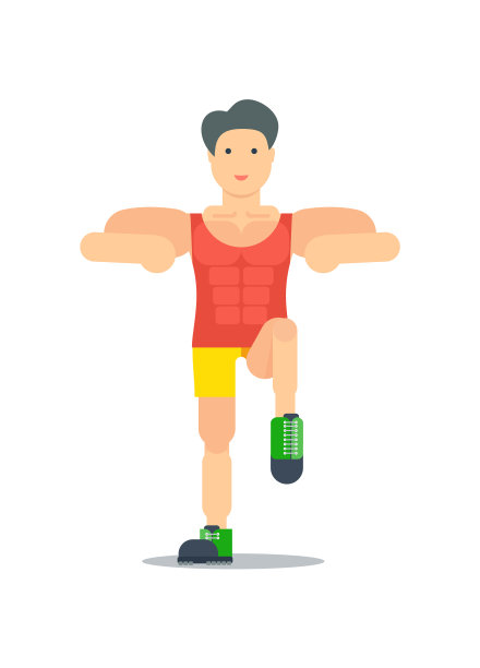 运动男孩做运动图标图片下载