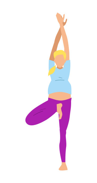 女性瑜伽运动孤立图标图片下载