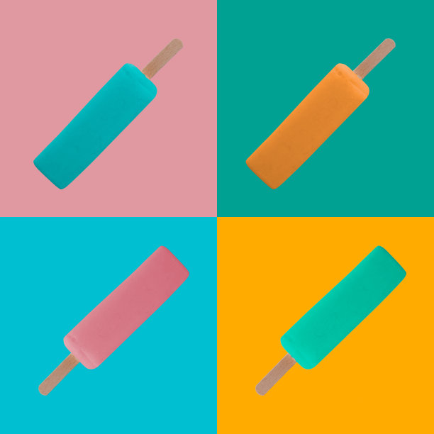 彩色冰冰棒图片下载