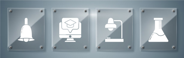 设置试管和烧瓶化学实验台图片下载