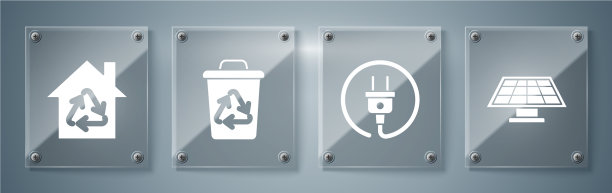 设置太阳能板电插头回收箱图片下载