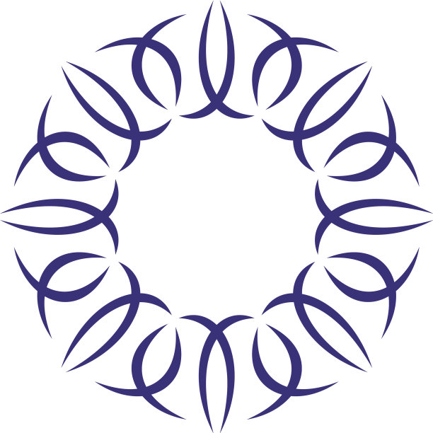 抽象花卉标志模板设计图片下载