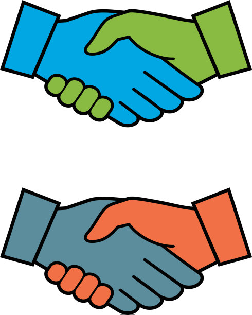 握手标志模板设计eps 10图片下载