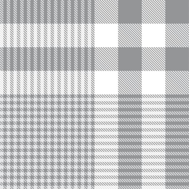 白格伦格子呢无缝图案图片下载