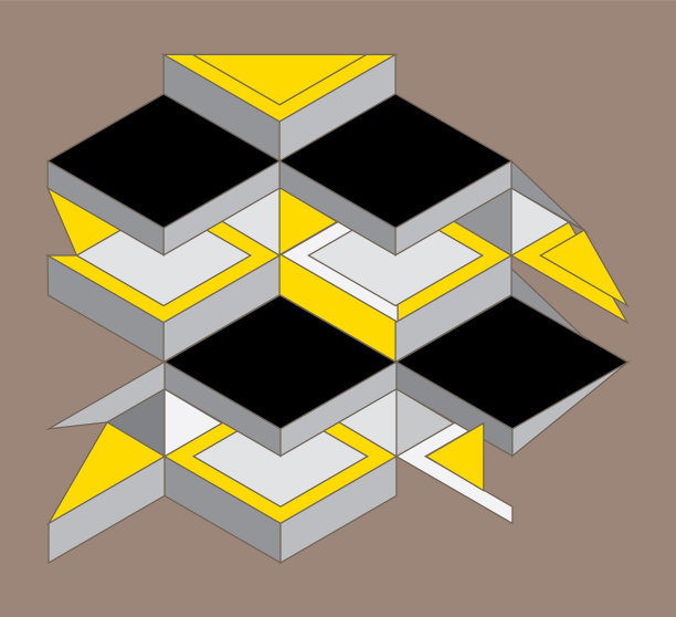 碎片装饰灰色网格或墙壁图片下载