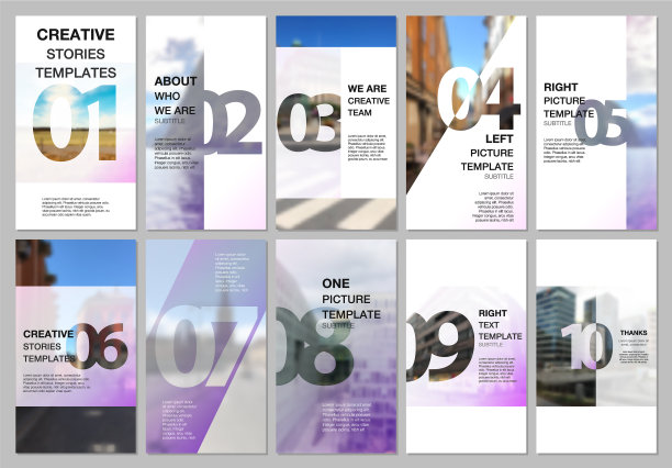 创造性的社交网络故事是垂直设计的图片下载