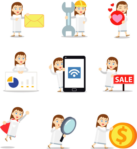 设定人物女人戴着可爱的玻璃牛奶图片下载