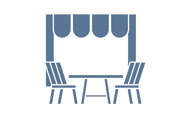 建议外出就餐时使用户外座位的图标图片下载