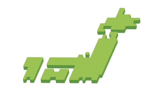 一张简单的日本地图插图图片下载