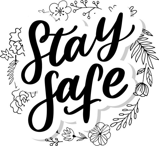 标语居家安全检疫大流行信图片下载