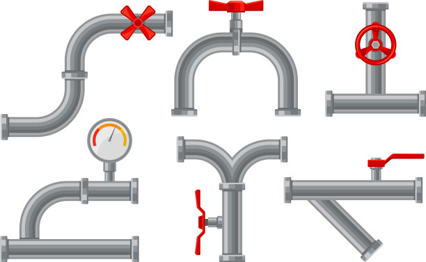 带有隔离阀的管道连接件或适配器图片下载