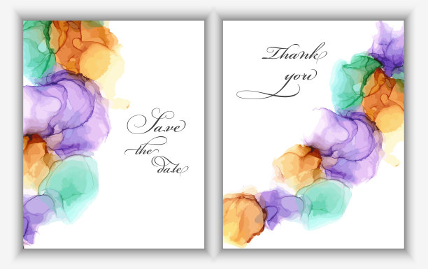 现代创意设计，背景大理石纹理。婚礼的邀请。酒精墨水。图片下载