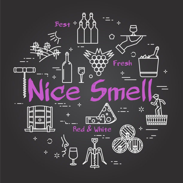 黑色概念葡萄酒酿造与文字不错图片下载