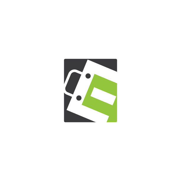 E购物袋标志设计图标网上商店图片下载