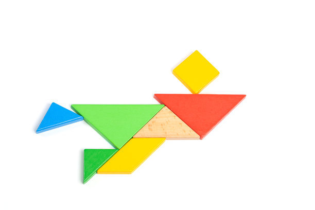 七巧板游泳图片下载