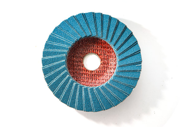 俯视图平砂纸砂磨抛光轮叶片有阴影图片下载