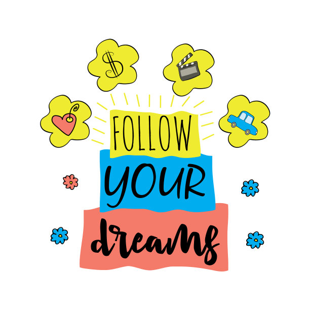 追随你的梦想——动力短语图片下载