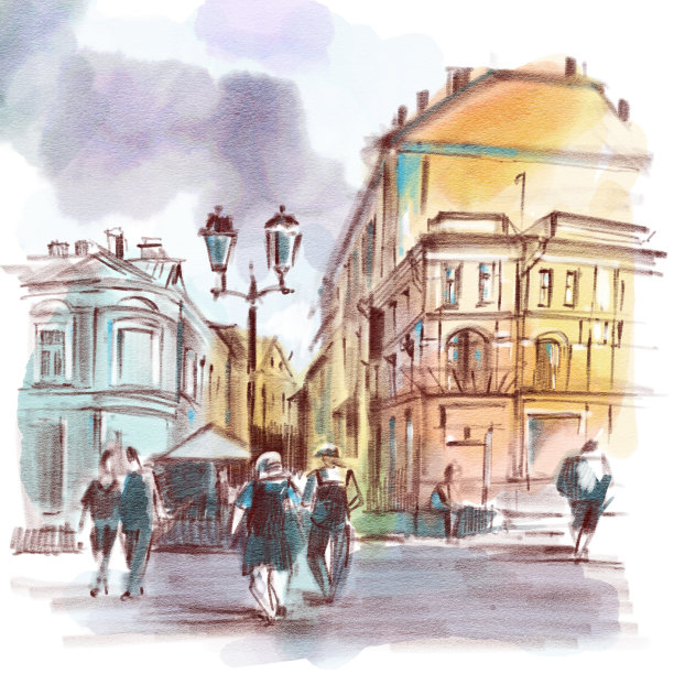 城市景观素材图片