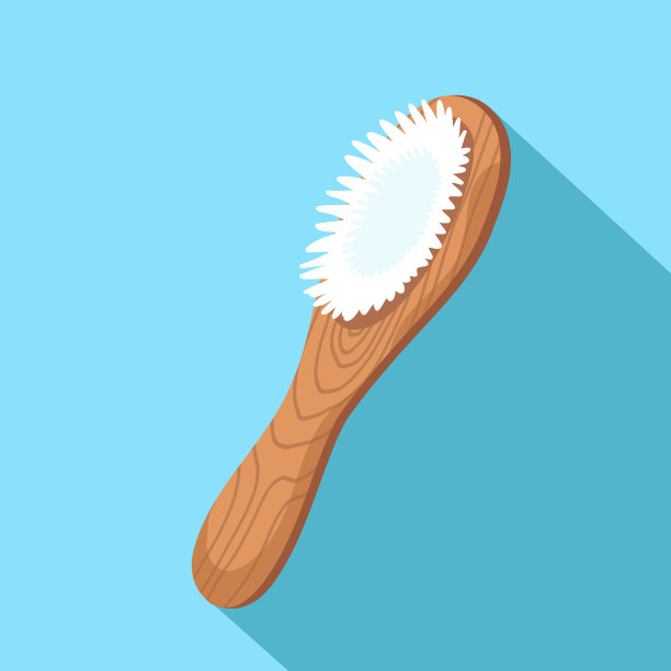 护发用木质梳子，天然材料图片下载