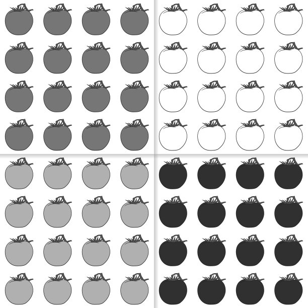 番茄无缝图案图片下载