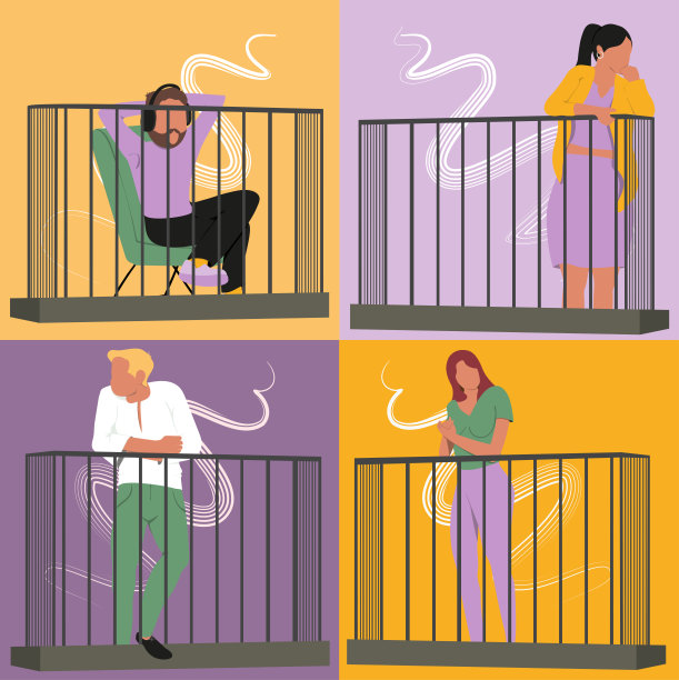 矢量插图。大流行期间的社会孤立。呆在家里。图片下载