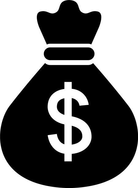 钱袋图标平孤立在白色图片下载