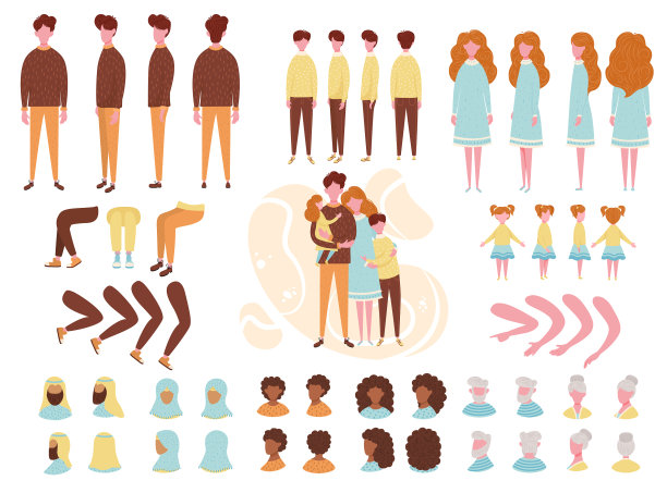 构造器动画工具包家庭集创建工具包图片下载