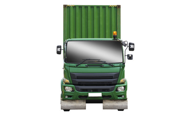 绿色拖车卡车图片下载