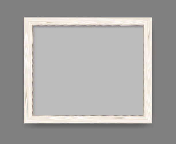 木毛坯画框插图图片下载