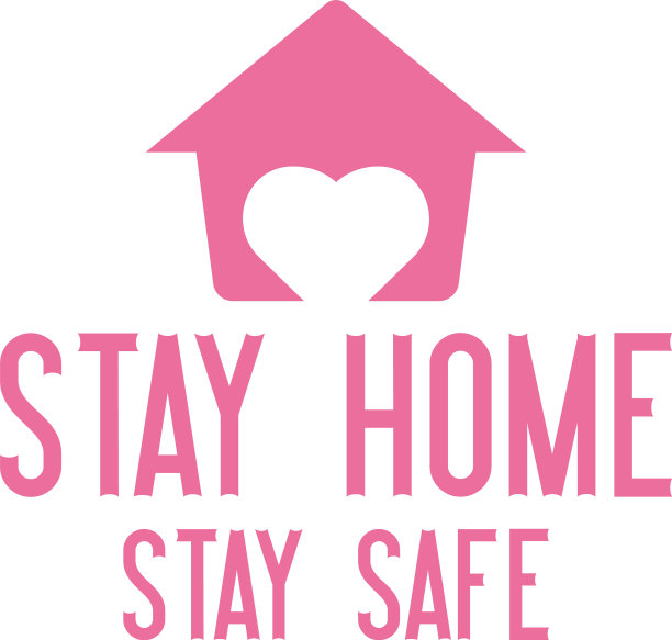 病毒报价字母排版留在家留图片下载