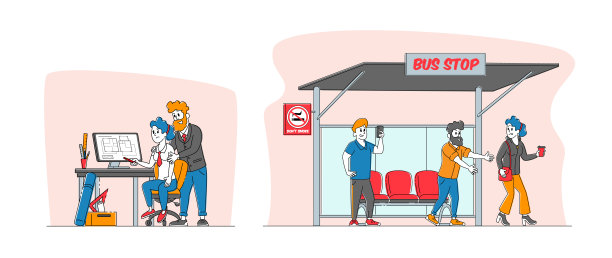 性侵犯，骚扰概念。职场男老板把手放在女肩膀上。青少年录制视频图片下载