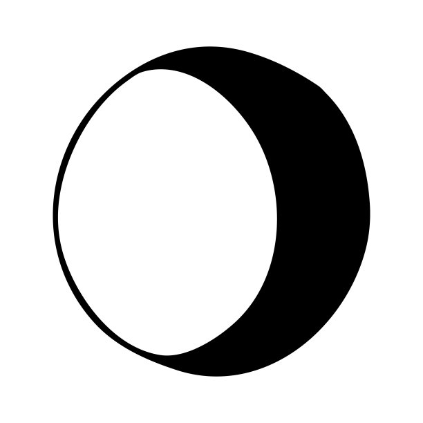 抽象北欧设计的半月，新月形装饰室内，印刷海报，贺卡，商业横幅，包装在现代斯堪的纳维亚风格的矢量图片下载