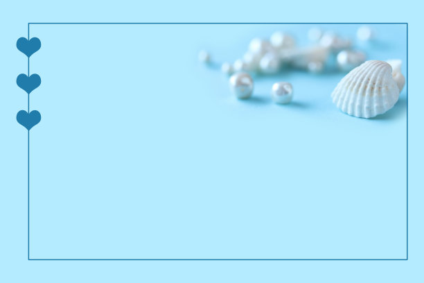 贝壳和珍珠的背景图片下载