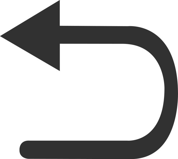 U转图标或返回股票孤立箭头图片下载