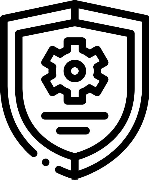 网络安全图标轮廓图片下载