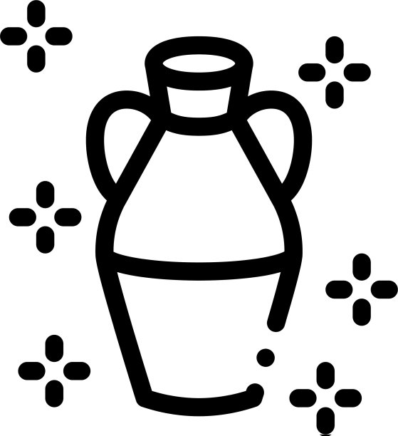 完成陶土花瓶图标轮廓图片下载