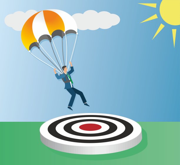 跳跃以获得成功矢量插图图片下载