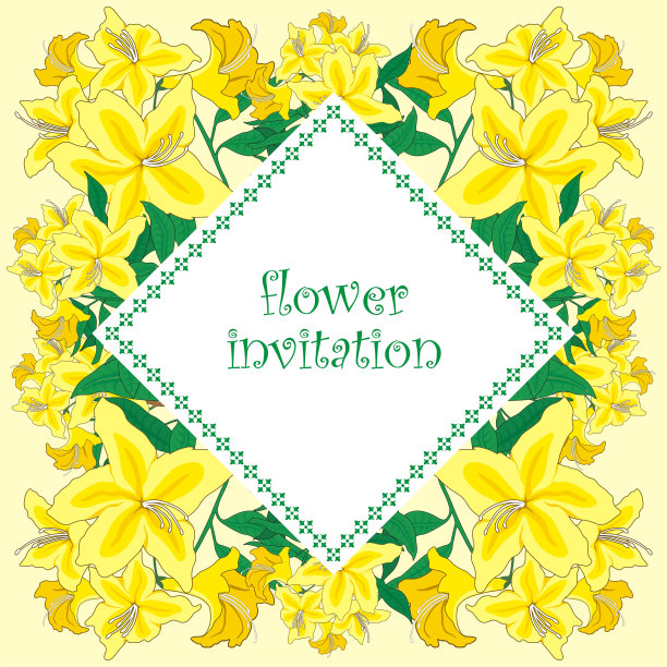 向量花的邀请图片下载