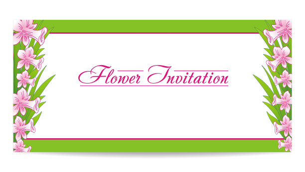 向量花的邀请图片下载