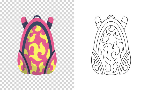 彩色书包小学生的书包图片下载