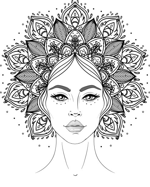 部落融合波西米亚女神美丽的亚洲神图片下载