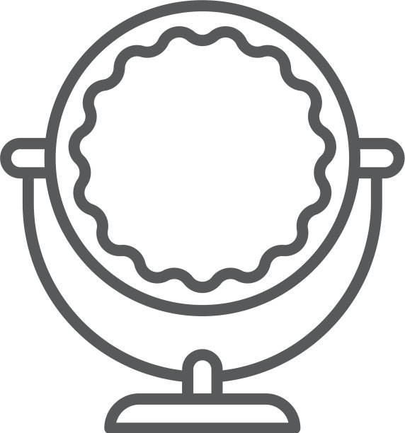 汽车后视镜图标符号孤立上图片下载