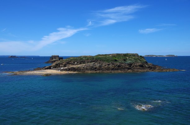 位于法国布列塔尼的圣马洛岛图片下载